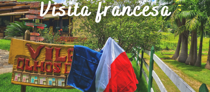 Visita de Franceses aqui na Pousada
