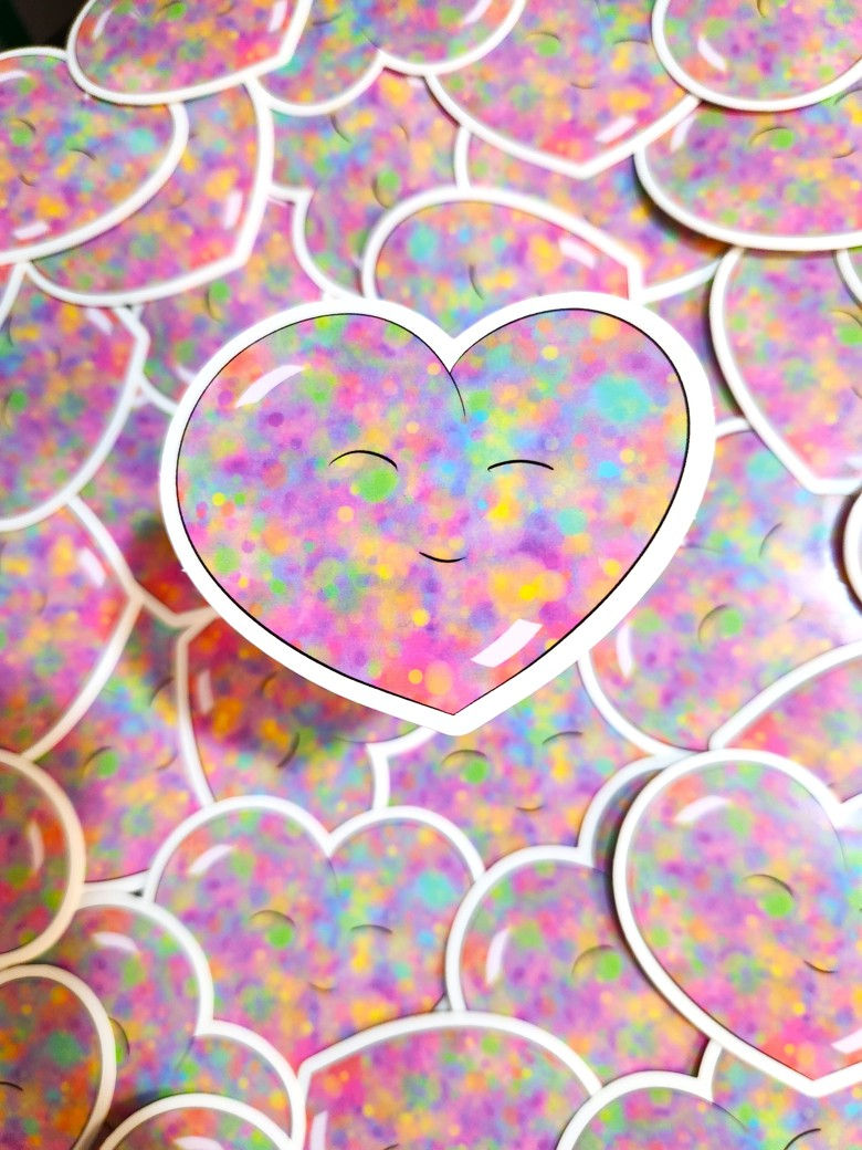 Rainbow Heart Sticker