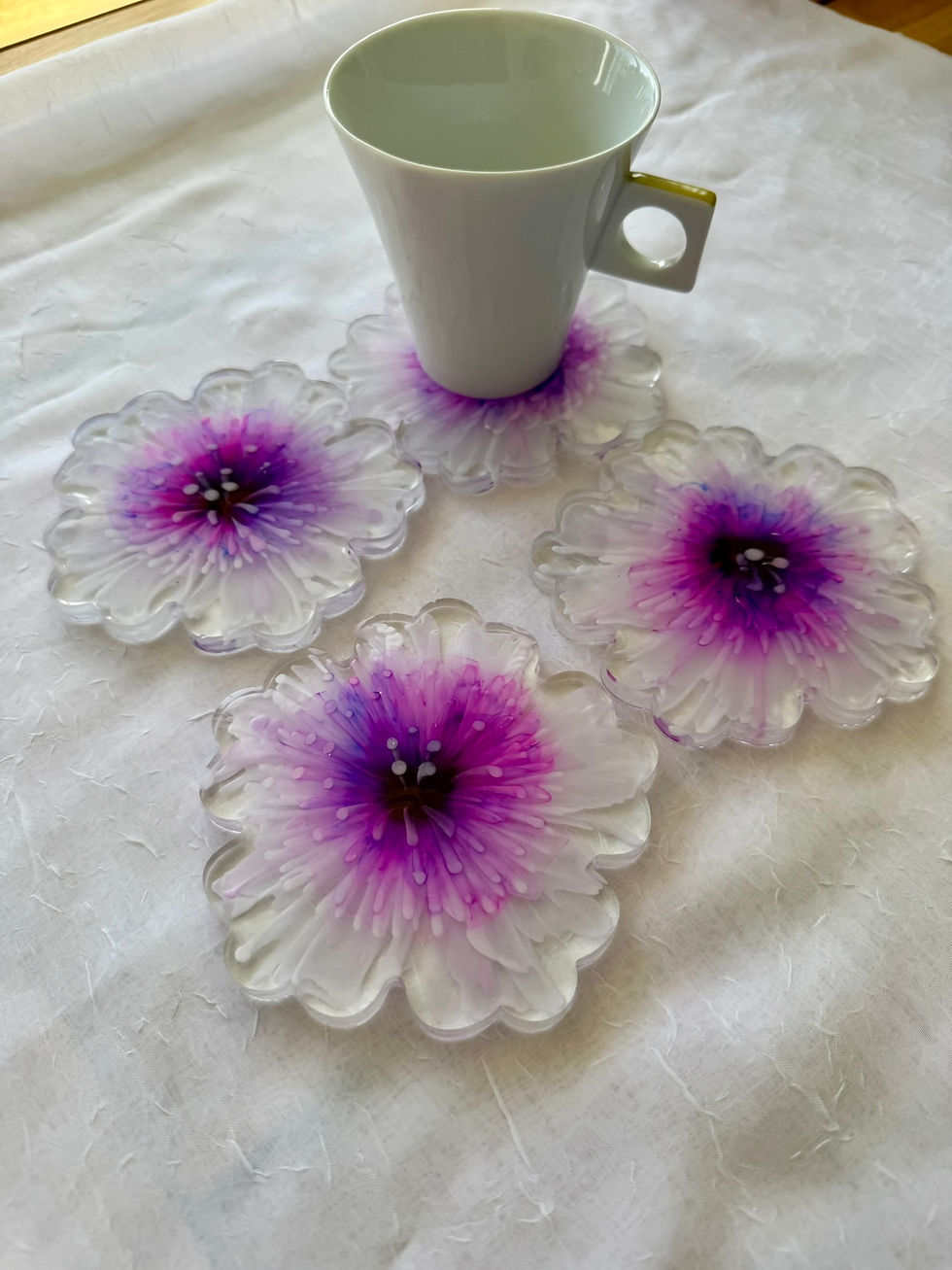 Thumbnail: Flower Coaster (large / set of 4)