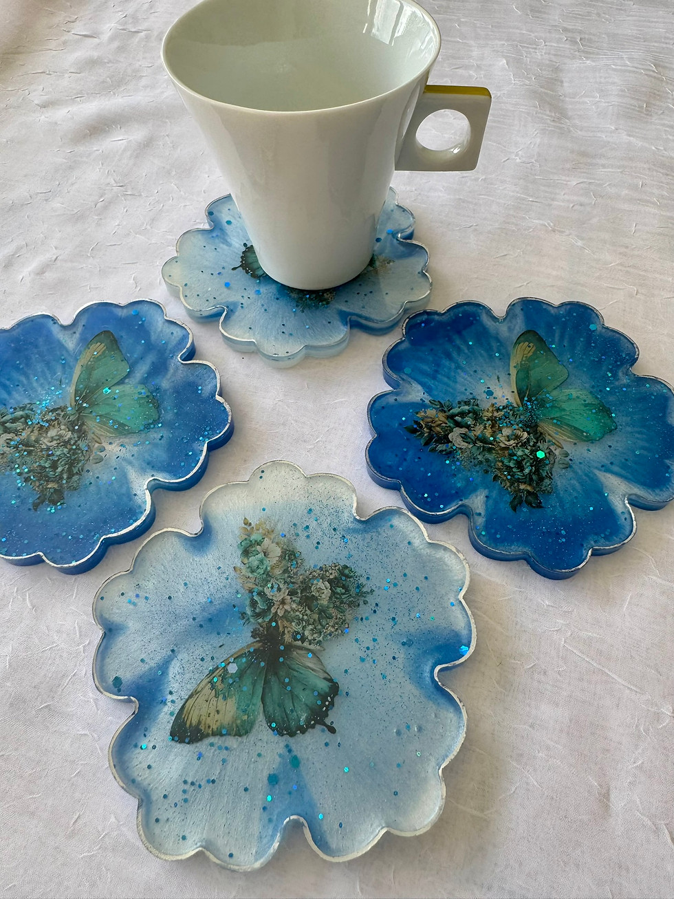 Thumbnail: Flower Coaster (large / set of 4)