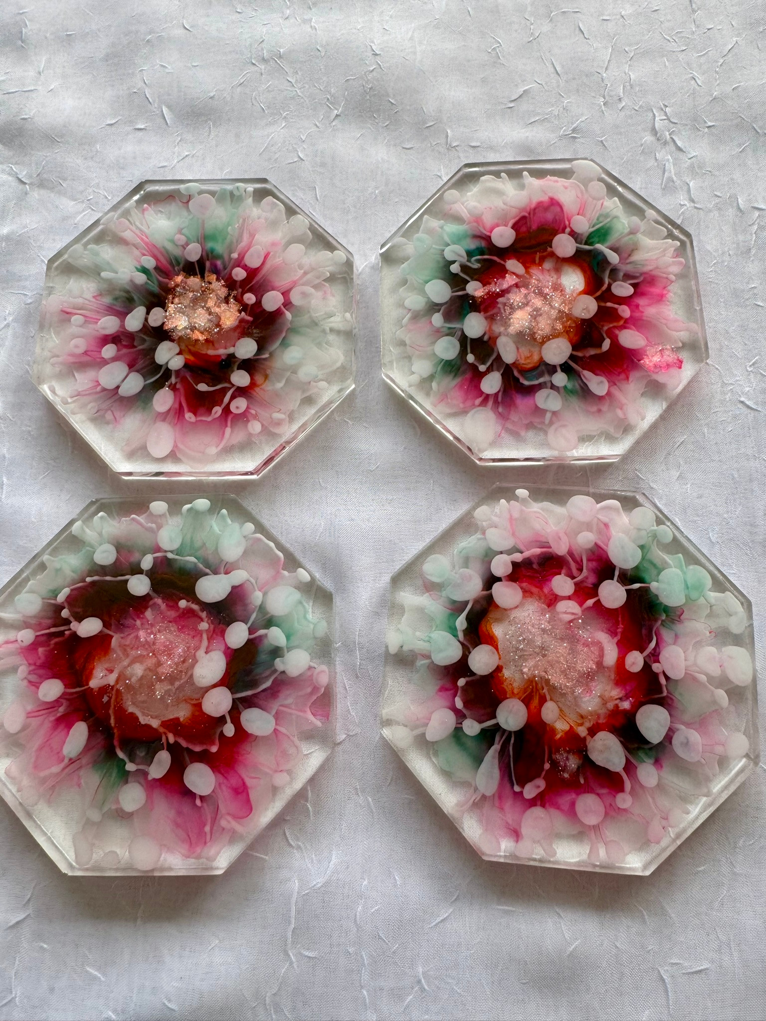 Octagonal Coasters (Small / Set of 4)