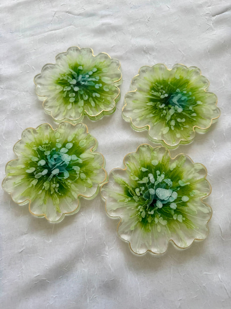 Thumbnail: Flower Coaster (large set of 4)