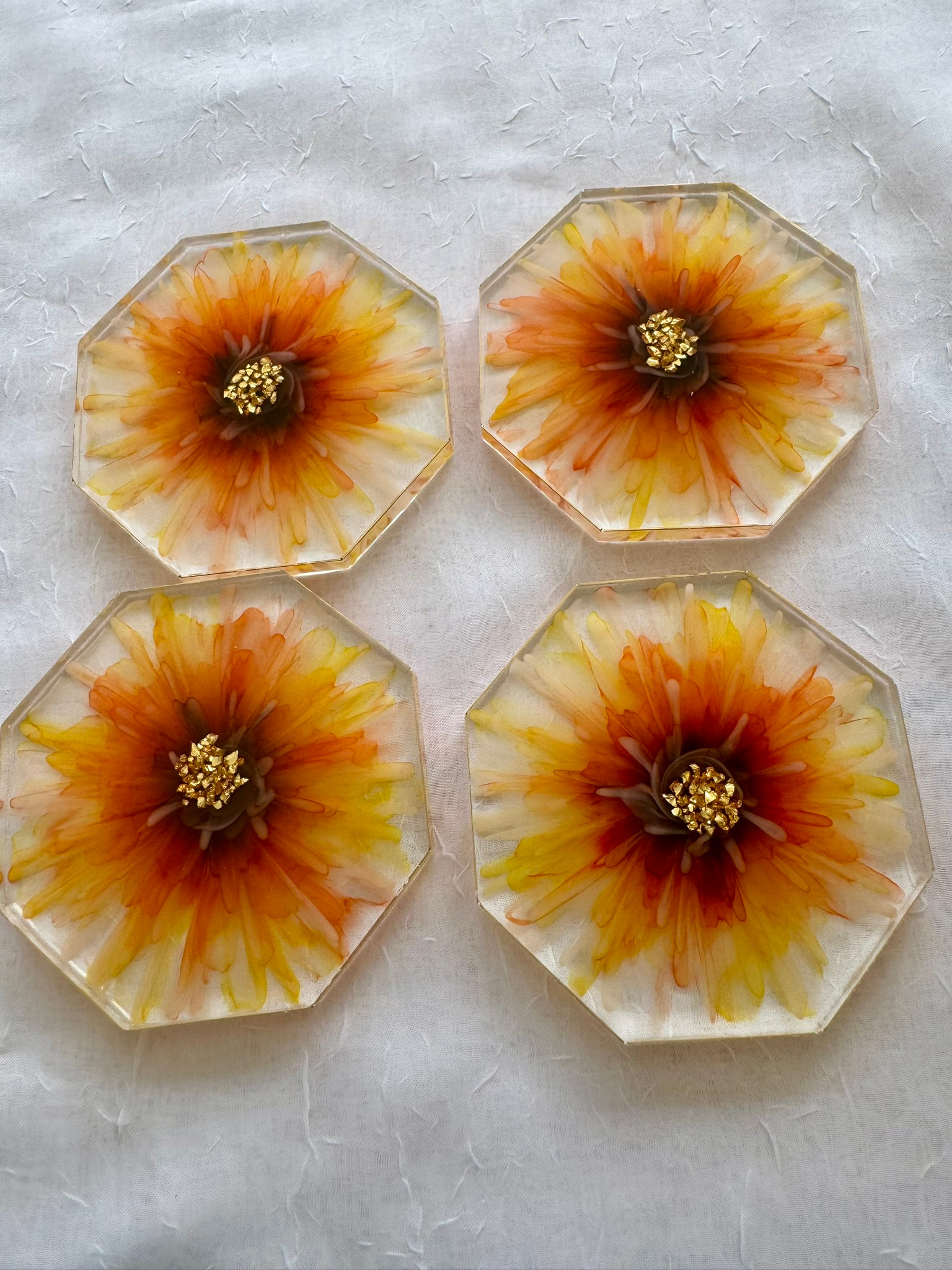 Octagonal Coasters (Small / Set of 4)