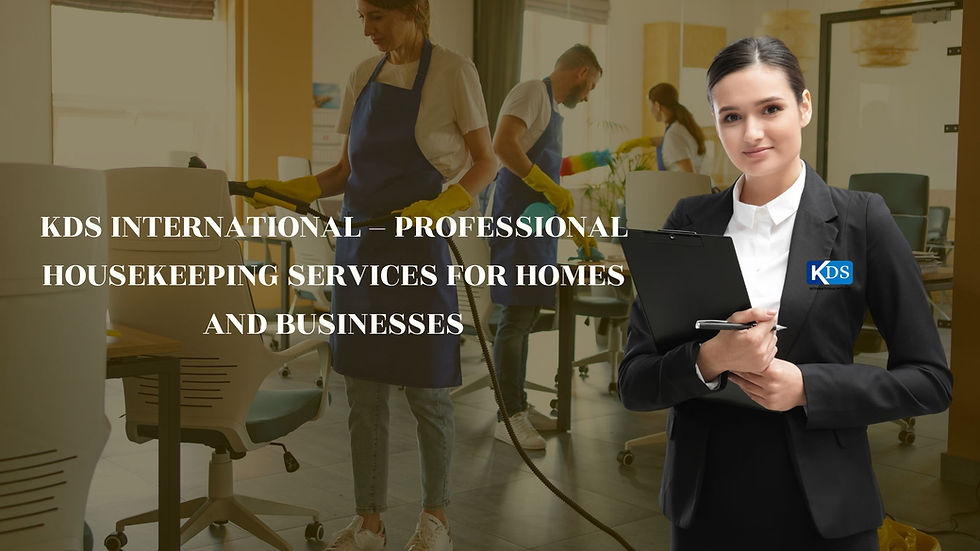 KDS International – Professional Housekeeping Services for Homes and Businesses