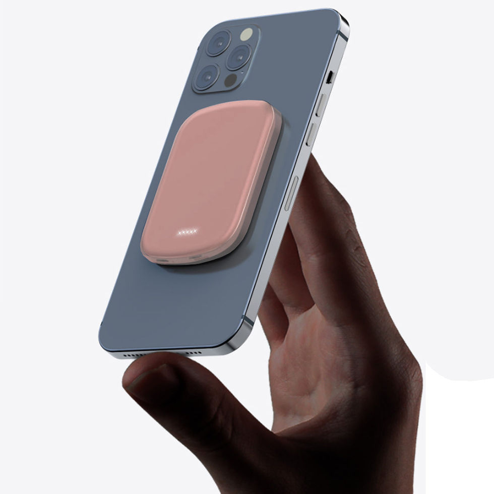 Thumbnail: Chargomate Magnetic Portable Wireless Charger And Power Bank For Apple And Andro