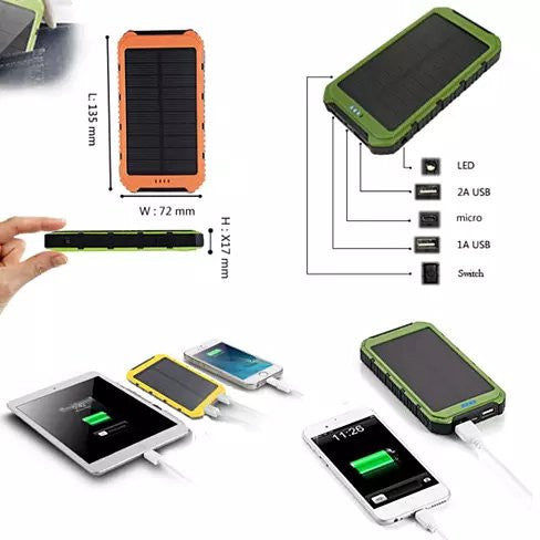 Thumbnail: Roaming Solar Power Bank Phone or Tablet Charger