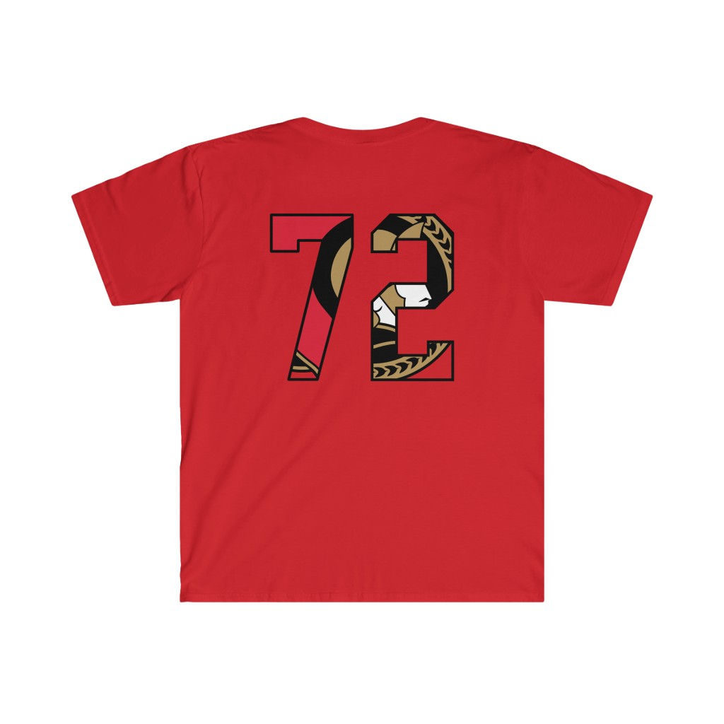 T-Shirt - Ottawa - Number 72 - Black Border