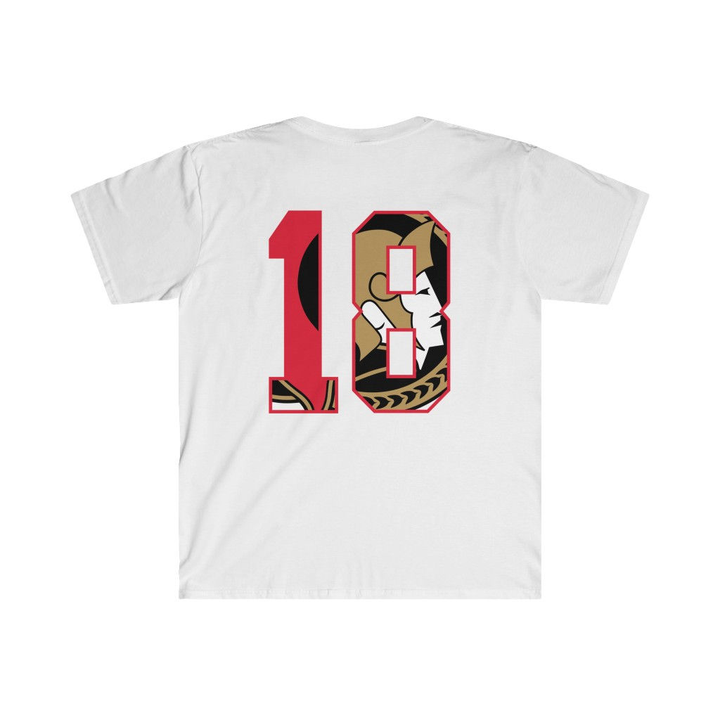 T-Shirt - Ottawa - Number 18 - Red Border