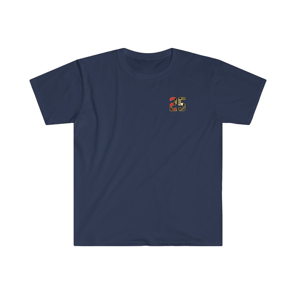 Thumbnail: T-Shirt - Ottawa - Number 25 - Gold Border