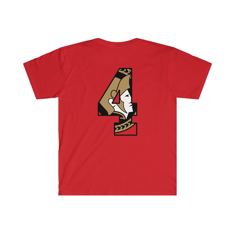 Thumbnail: T-Shirt - Ottawa - Number 4 - Black Border