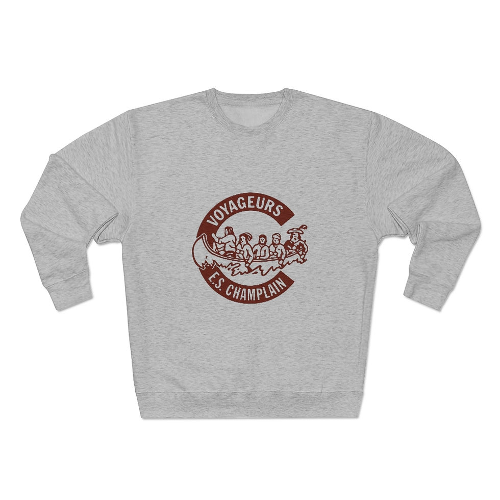Thumbnail: Champlain Premium Crewneck Sweatshirt - Burgundy Logo