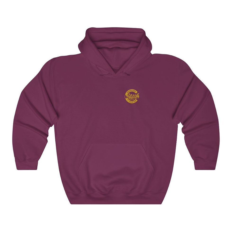 Thumbnail: Champlain Unisex Heavy Blend™ Hooded Sweatshirt - Gold Double Sided Logo