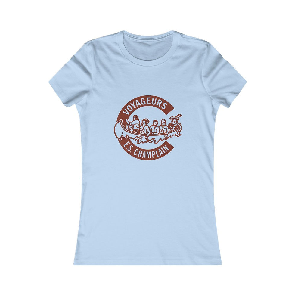 Thumbnail: Champlain Women's Favourite Tee - Burgundy Logo