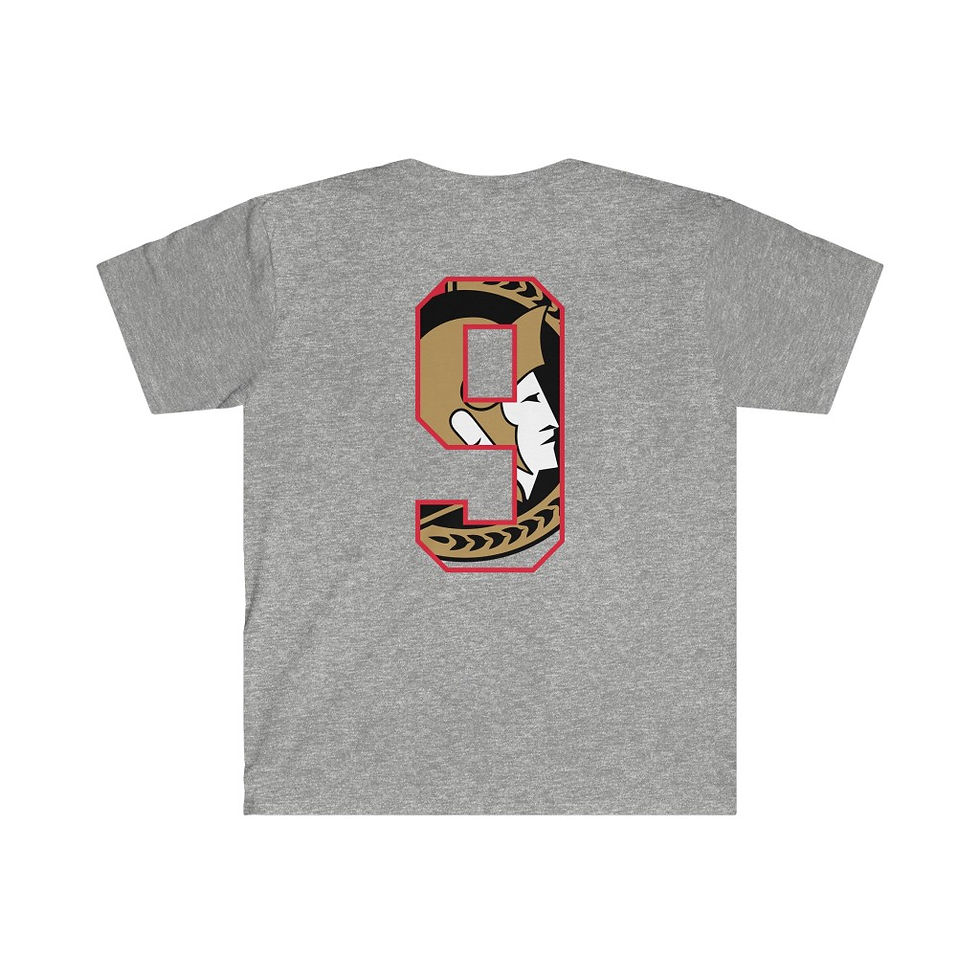 Thumbnail: T-Shirt - Ottawa - Number 9 - Red Border