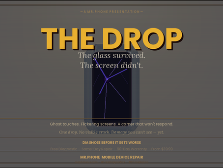 Your Phone Fell Once… and Now the Screen Works “Sometimes.”