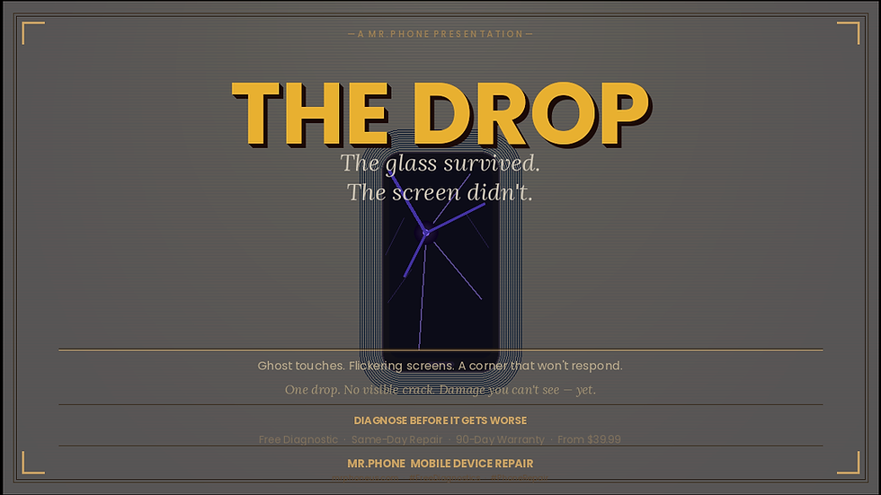 Your Phone Fell Once… and Now the Screen Works “Sometimes.”