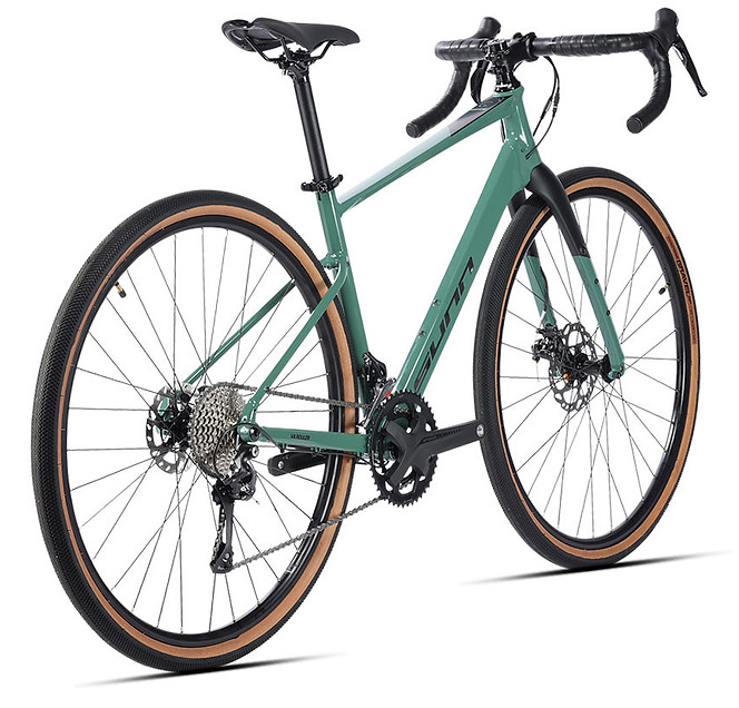 vélo Gravel vu de dos