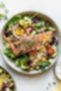 MEDITERRANEAN SALMON QUINOA BOWL