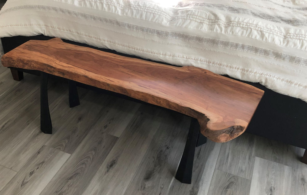 apple bench at end of bed