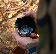 Holding A Compass