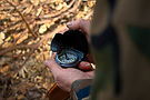 Holding A Compass