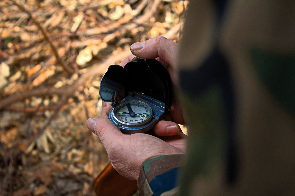 Holding A Compass