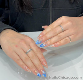 hard gel full set baby blue nails light elegance premier nails chicago