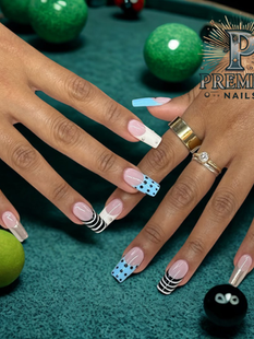 Gel-X espresso crocodile nail extensions with fall-inspired design at Premier Nails – best luxury nail salon in downtown Chicago.
