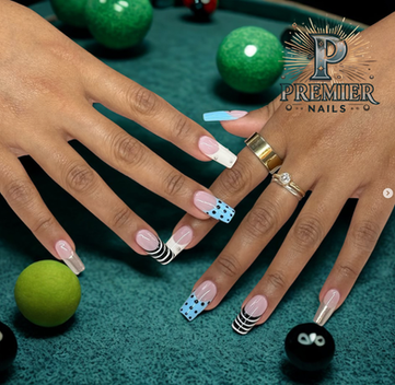 Gel-X espresso crocodile nail extensions with fall-inspired design at Premier Nails – best luxury nail salon in downtown Chicago.