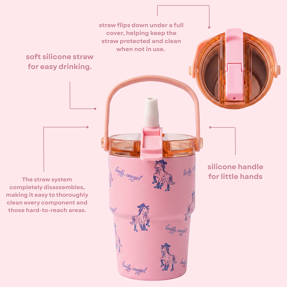Thumbnail: Cowgirl Horse 16oz Farm Kids Tumbler