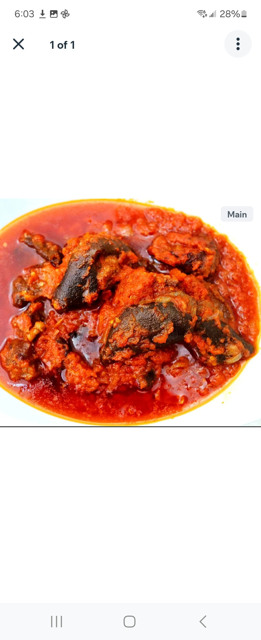 Goat meat stew Small plate 