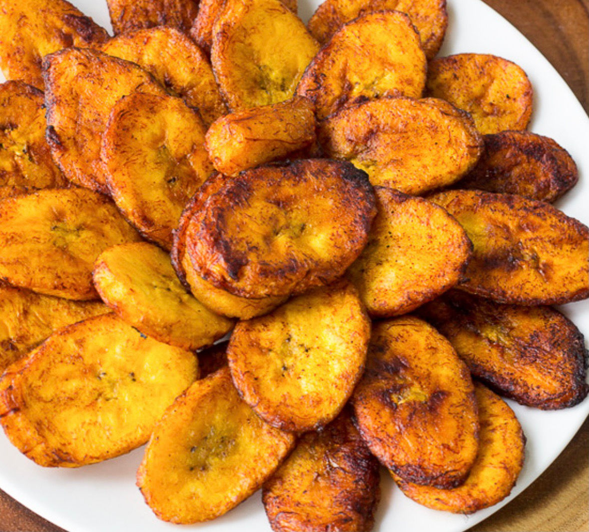 Half pan fried plantain (vegan)