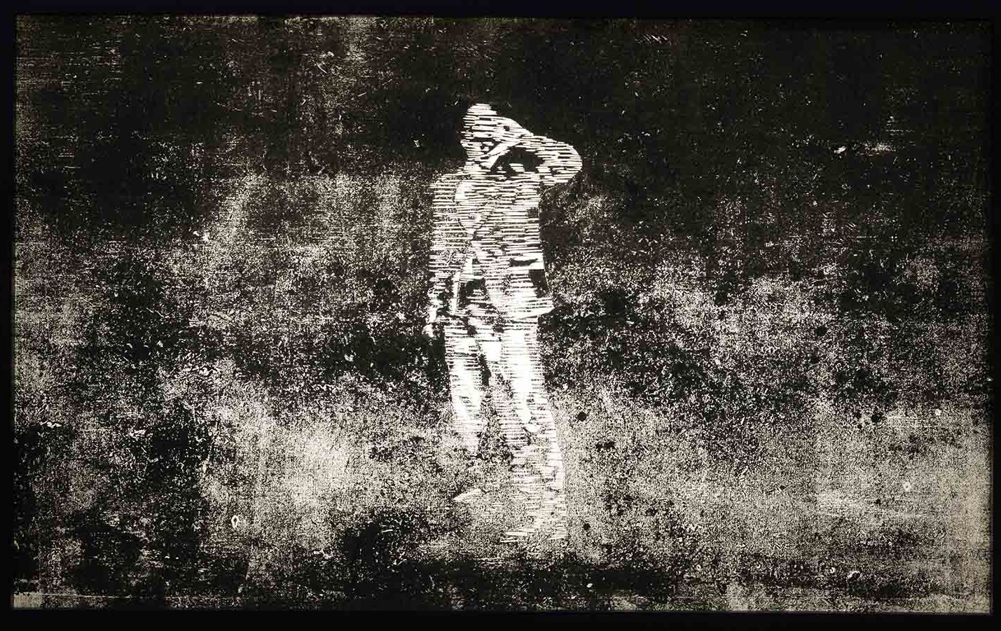 through the night Uros Djurovic wood cut