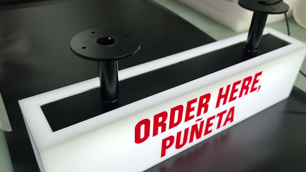 Miniature : Full Illuminated Acrylic Box Sign for Shop Decoration