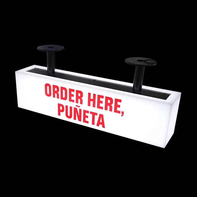Miniature : Full Illuminated Acrylic Box Sign for Shop Decoration