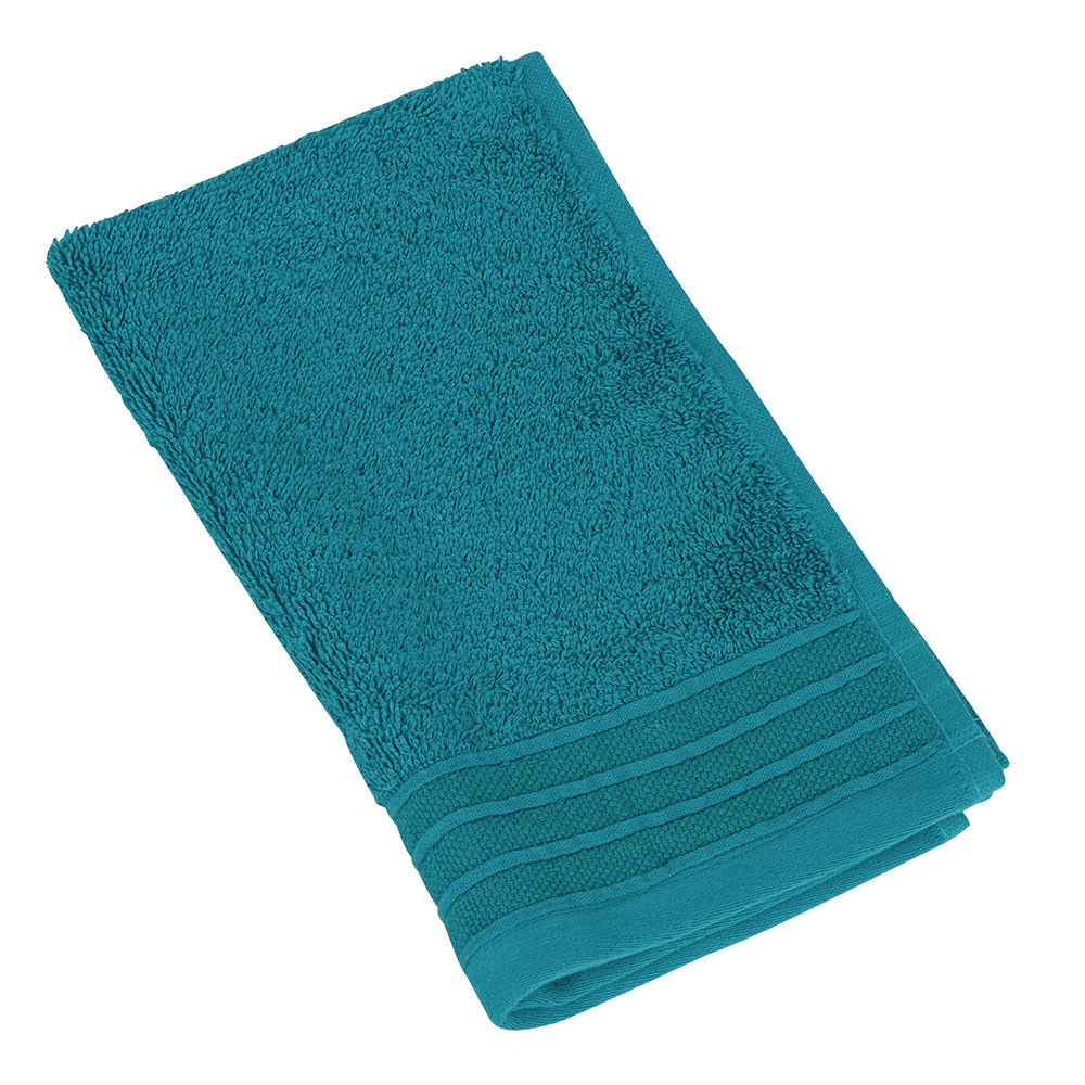 Serviette Eponge ELEA coloris lagon - Bleu canard 50x30 cm