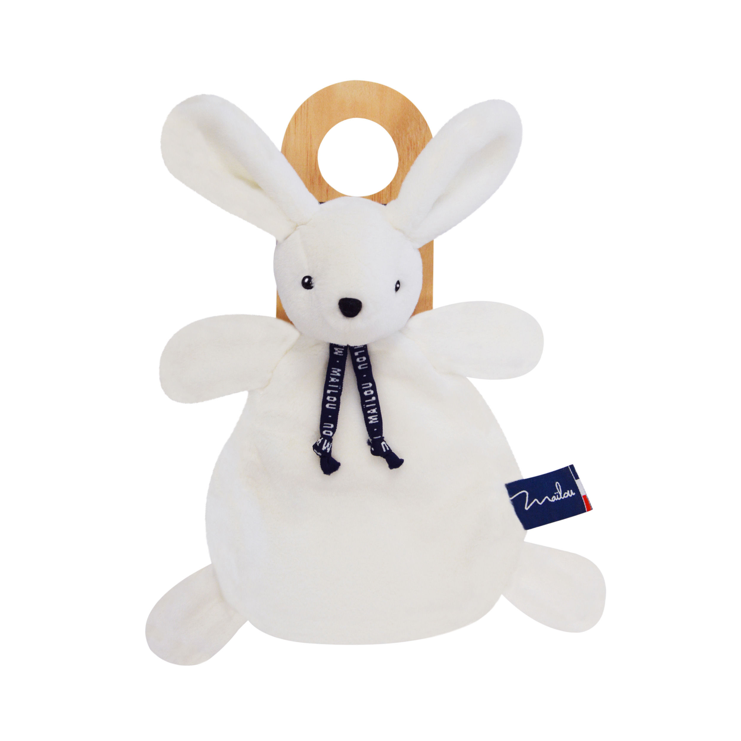 Doudou Lapin Blanc Dorlotin MAILOU 24 cm