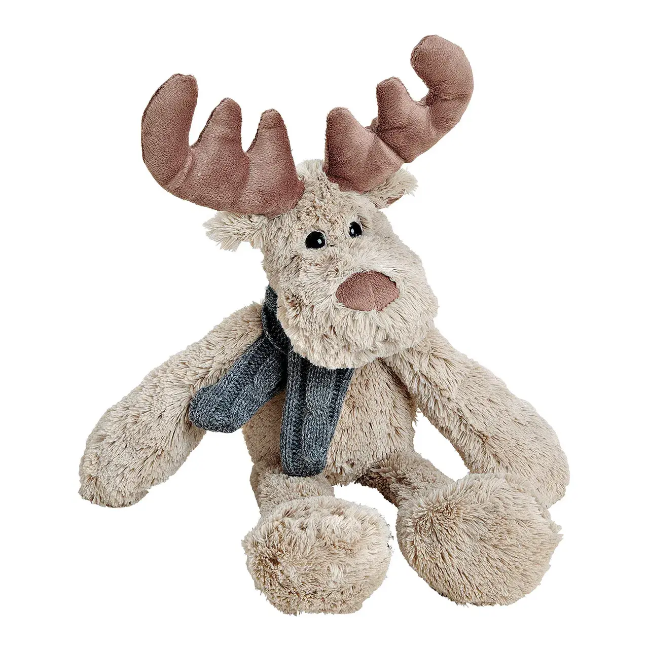 Peluche Elan avec Echarpe grise 41 cm