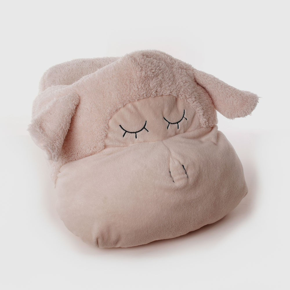 Chausson MOUTON Pantoufle Géante - chauffe pieds pour 2 pieds