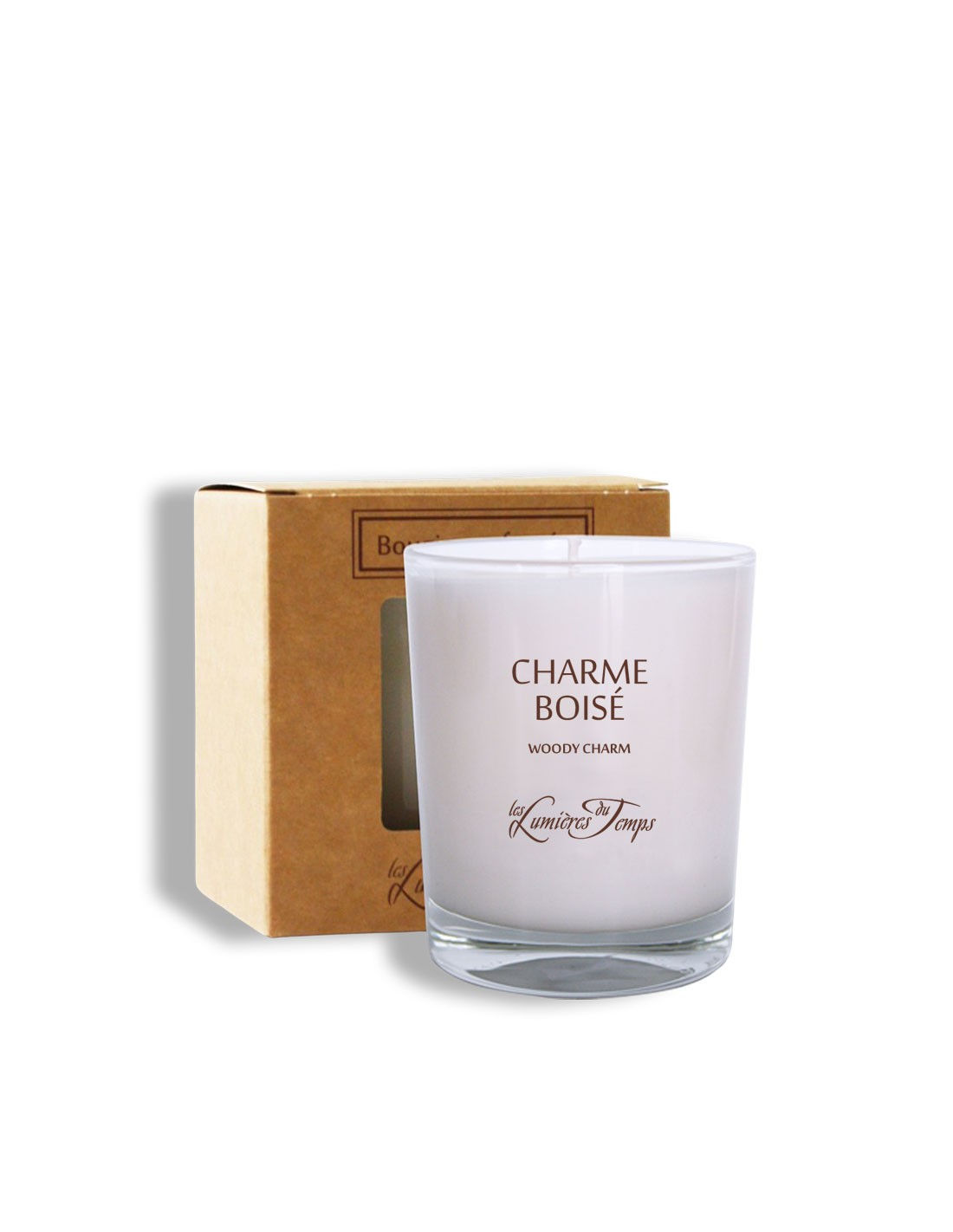 Bougie Végétale 180g CHARME BOISE - LES LUMIERES DU TEMPS 55H