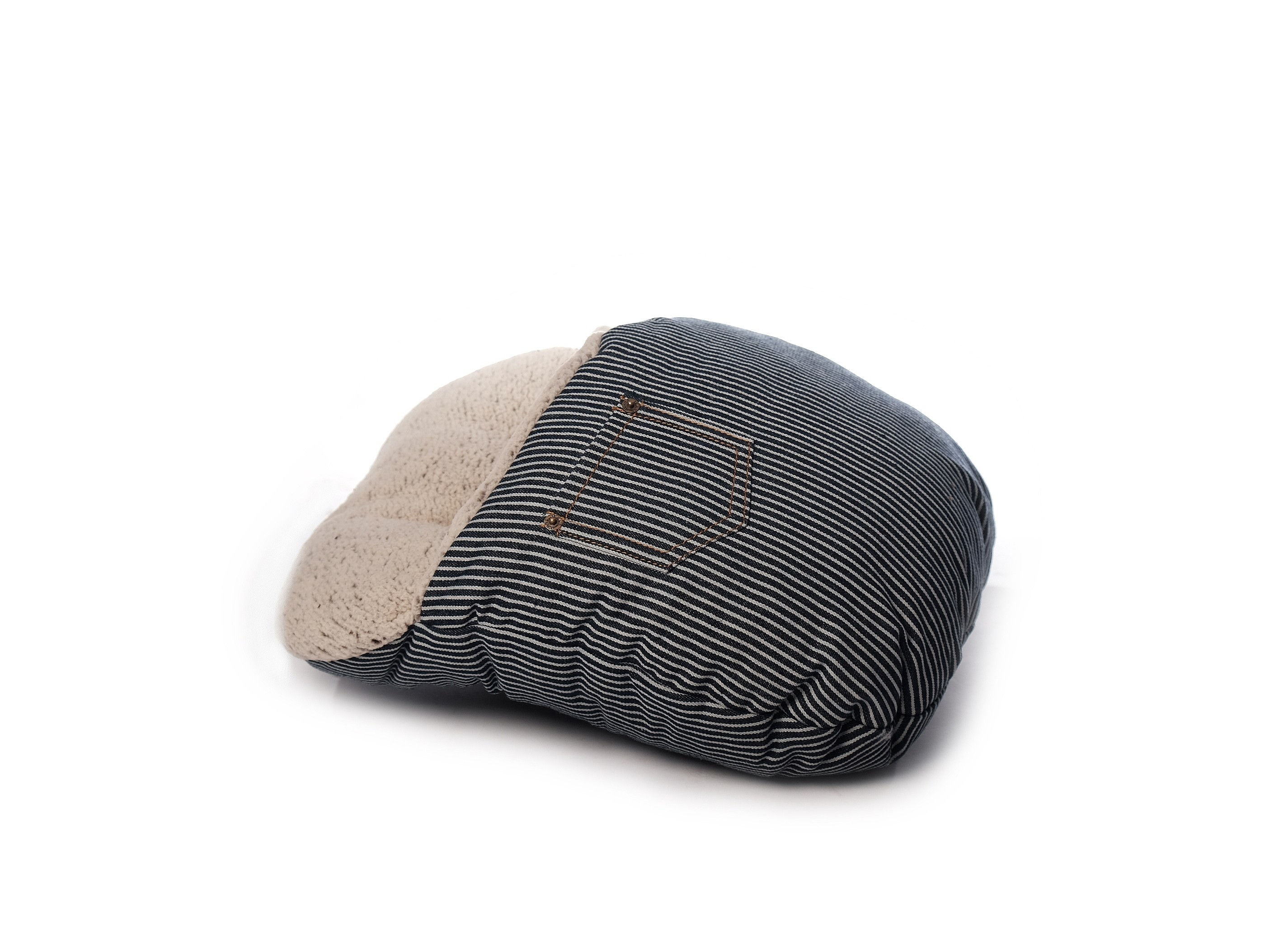 Chausson Géant JEANS - Chauffe pieds pour 2 pieds Taille Unique.