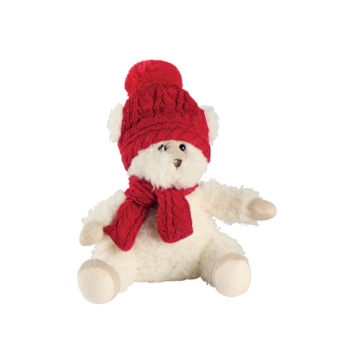 Peluche Ours blanc MALVIN Louise Mansen 26 cm