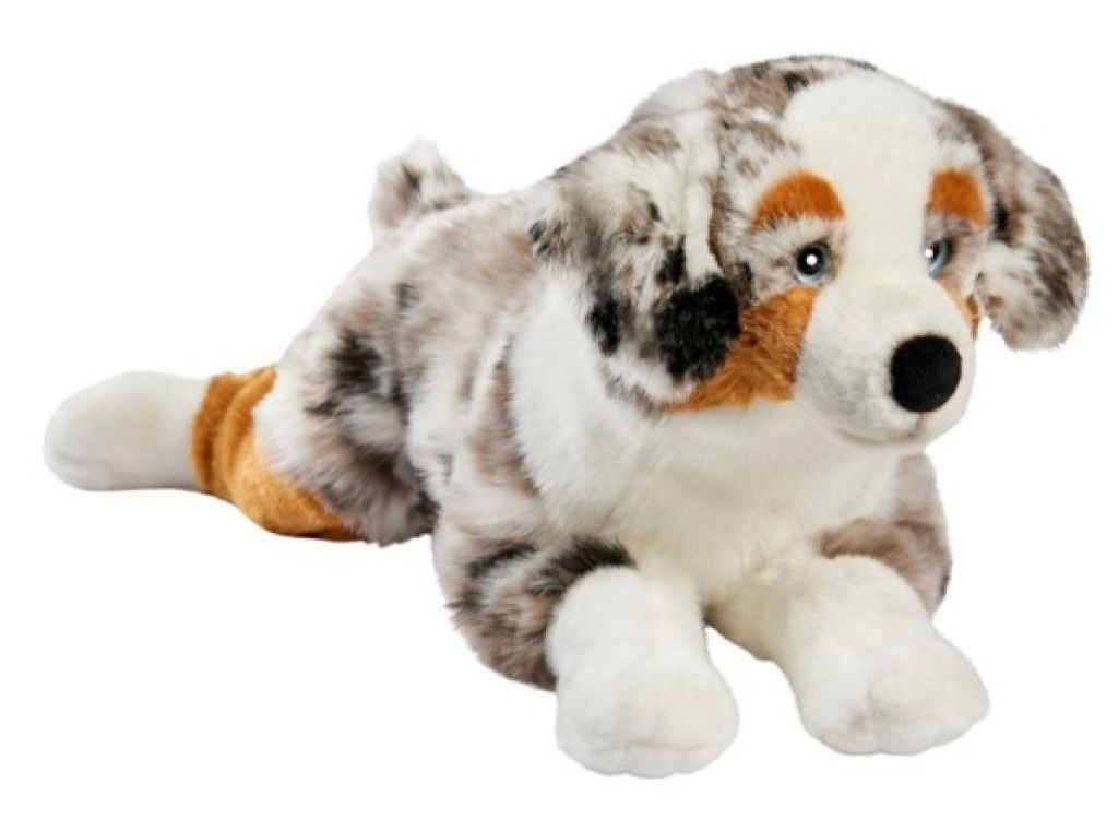 Peluche Chien Berger Australien Couché ANIMA 60 cm