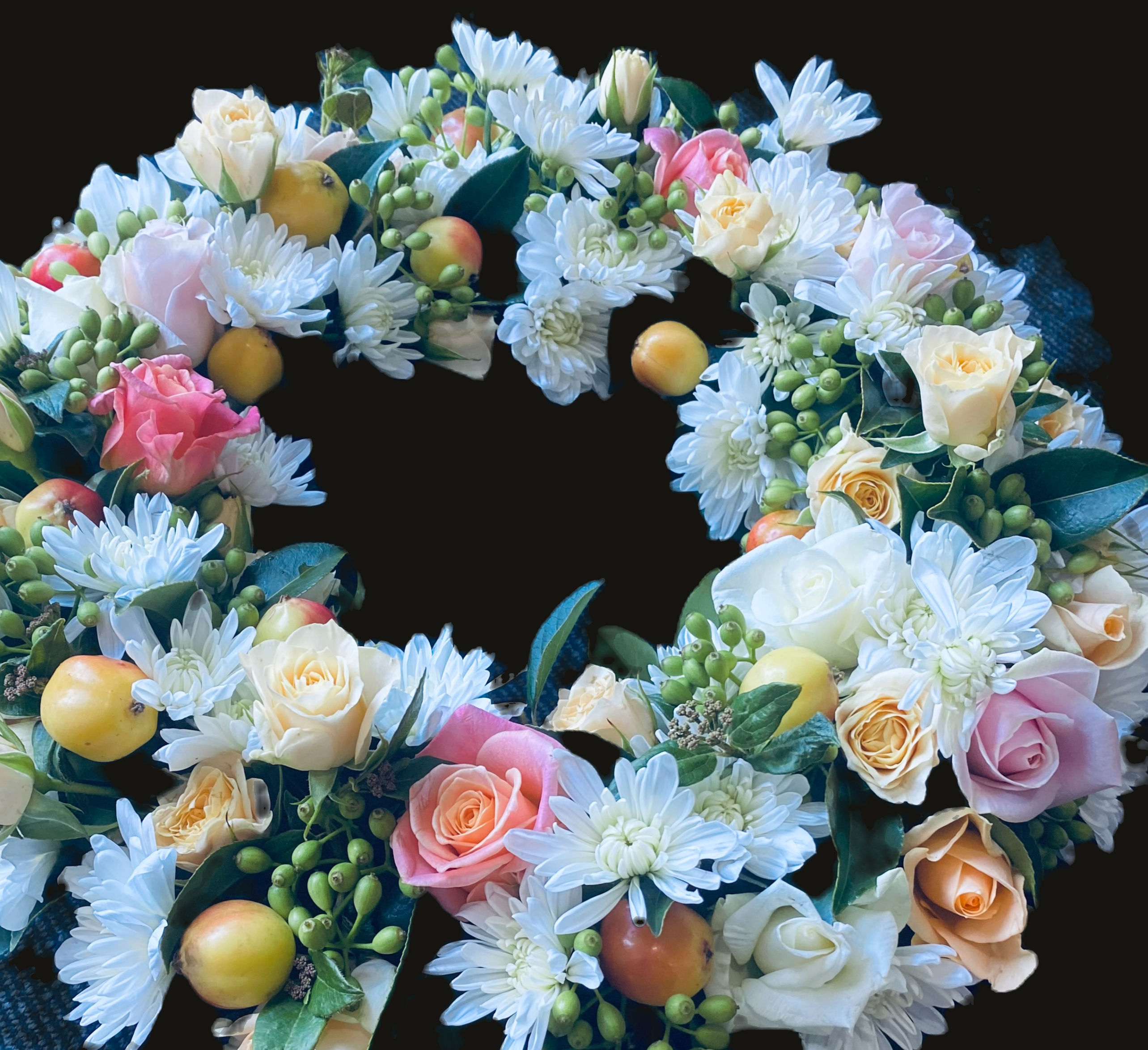 Floral Wreath and ANZAC Tribute Flowers