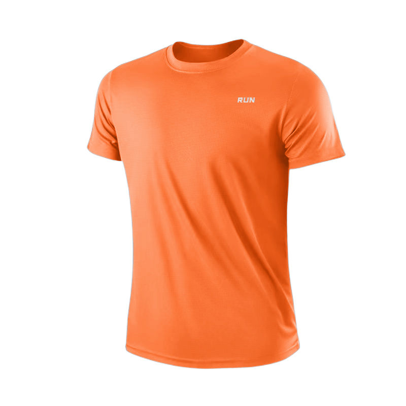 Miniatura: Men's Quick Dry Short Sleeve Gym Running Moisture Wicking Round Neck T-Shirt Tra