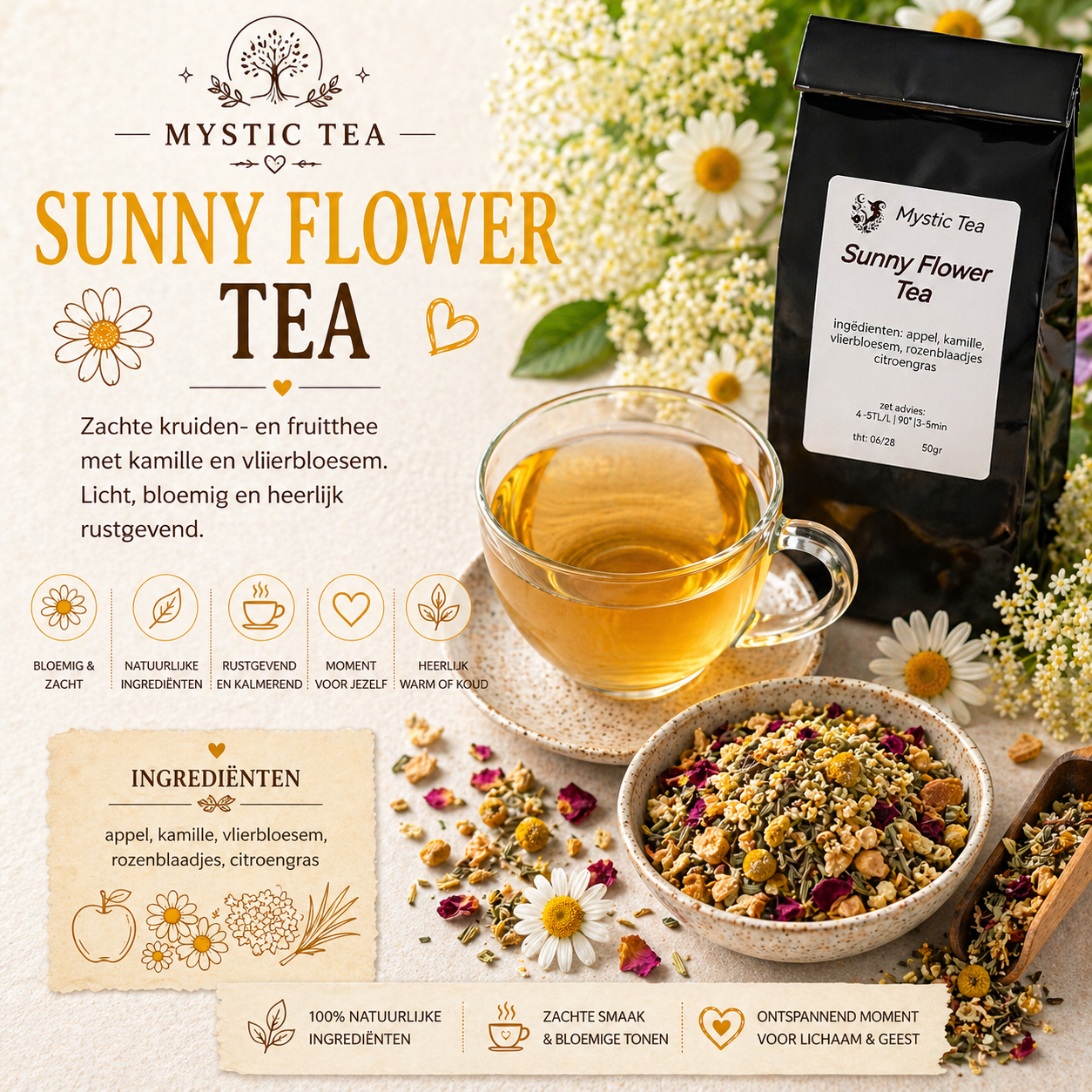 Sunny flower thee         50g