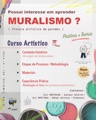 Curso de Muralismo - Novidade!!!
