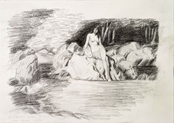 “Reinterpretazione dell'opera di Herbert James Draper: The Kelpie”