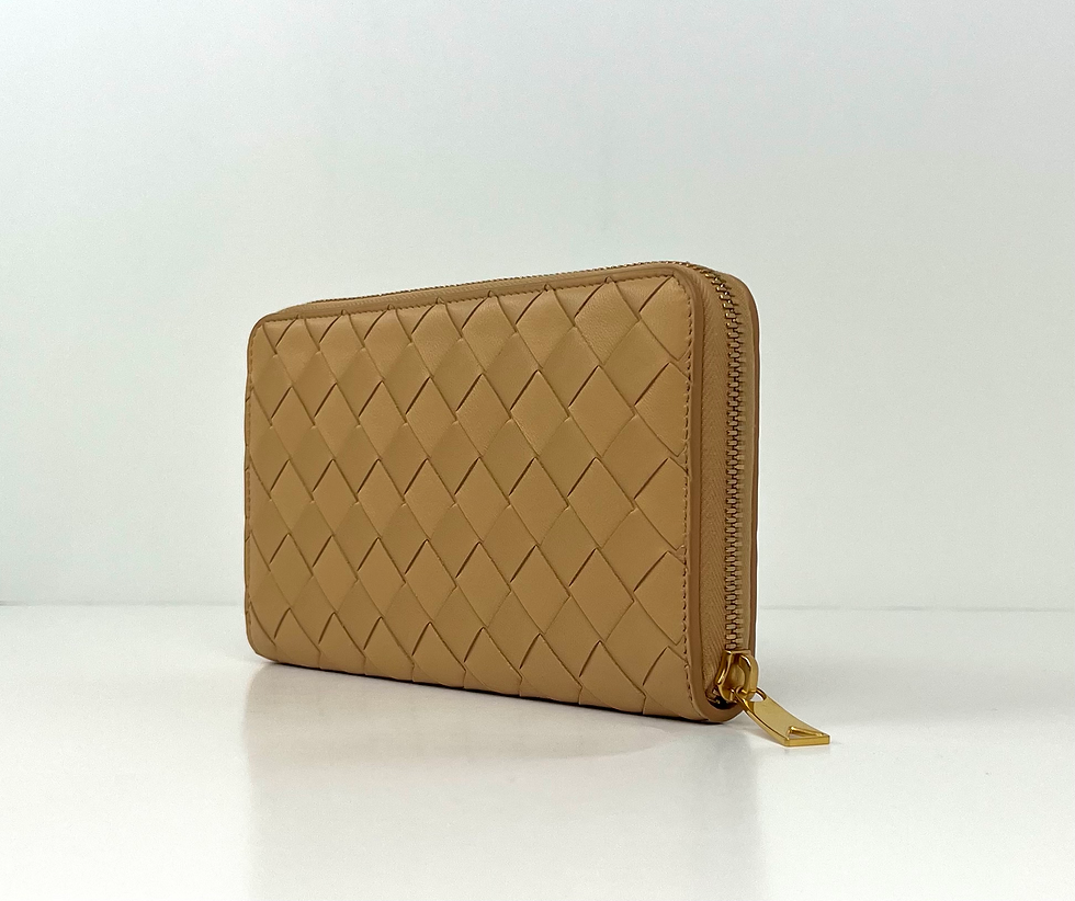 Thumbnail: Bottega Veneta Zip Around Wallet - Almond
