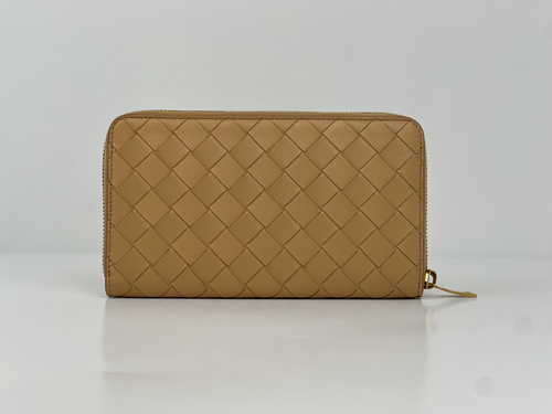 Bottega Veneta Zip Around Wallet - Almond | E Scott